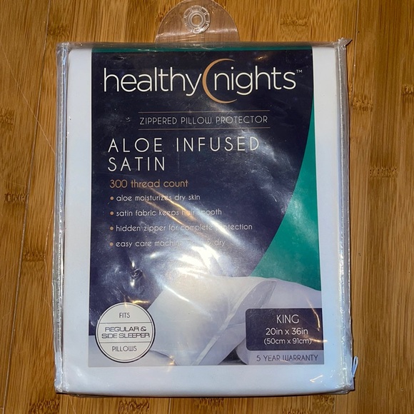 healthy nights satin pillow protector